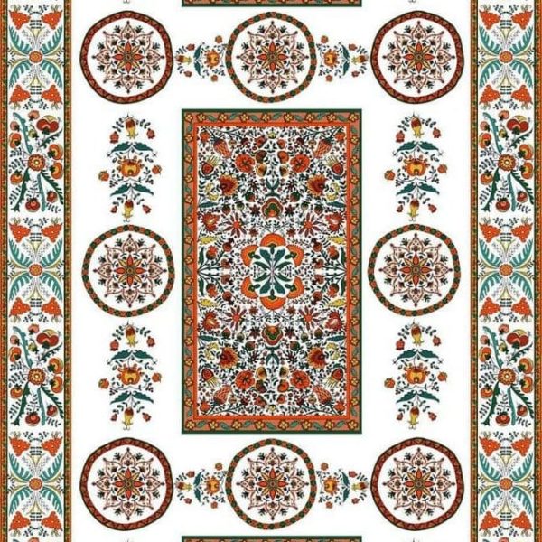 Ткань с этническим славянским рисунком