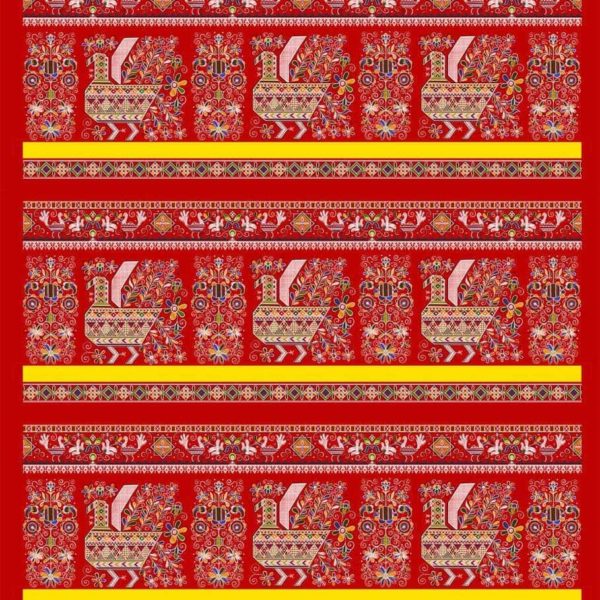 Ткань Русские ткани Каргопольские мотивы