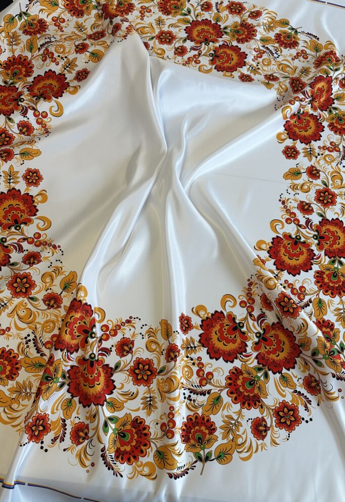 Ткань хохлома